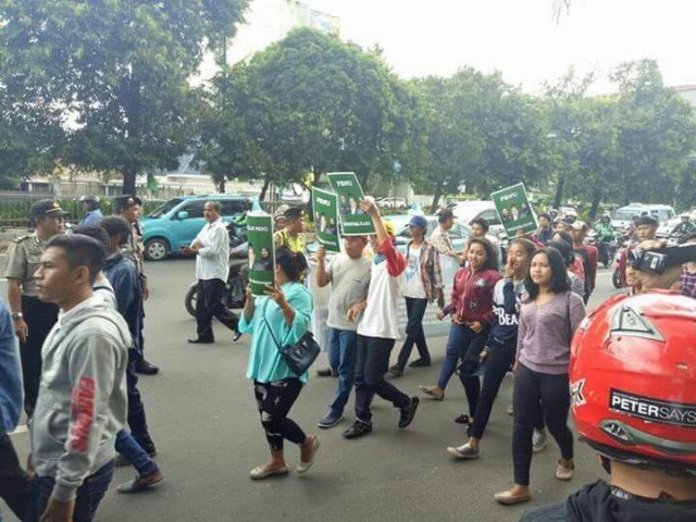 Aksi yang mengatasnamakan Aliansi Santri Nusantara