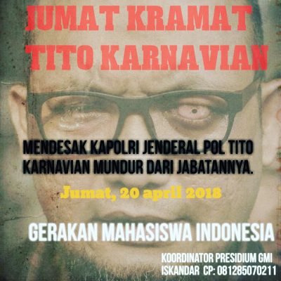 Tak Sanggup Ungkap Kasus Novel, Mahasiswa Tuntut Kapolri Mundur Tak Sanggup Ungkap Kasus Novel, Mahasiswa Tuntut Kapolri Mundur