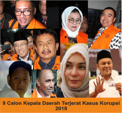 Ini 9 Daftar Calon Kepala Daerah yang Terjerat Kasus Korupsi Ini 9 Daftar Calon Kepala Daerah yang Terjerat Kasus Korupsi