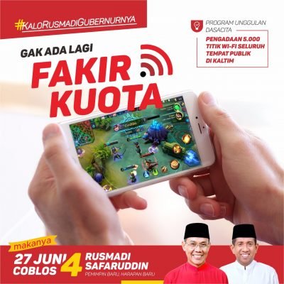 Gak Ada Lagi “Fakir Quota”, Jika Terpilih Rusmadi-Safaruddin Akan Luncurkan 5000 Wifi Gratis Gak Ada Lagi “Fakir Quota”, Jika Terpilih Rusmadi-Safaruddin Akan Luncurkan 5000 Wifi Gratis