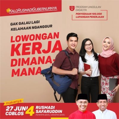 Viral – #KaloRusmadiGubernurnya Tahun Pertama, 100 Ribu Lowongan Kerja Viral – #KaloRusmadiGubernurnya Tahun Pertama, 100 Ribu Lowongan Kerja